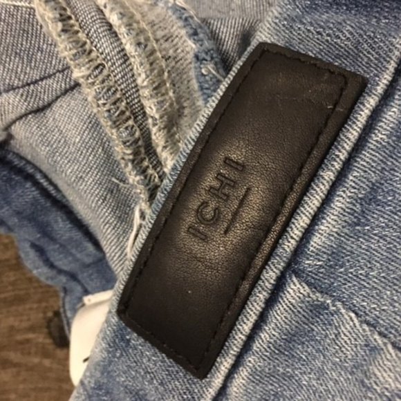 Ichi Stretchy Denim 'Raven Shadow Boyfriend' Jean Shorts - Picture 7 of 8